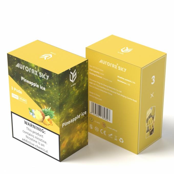 New Arrival Vape Pen Light Aurorax Sky with Replaceable Pods Rechargeable Battery
