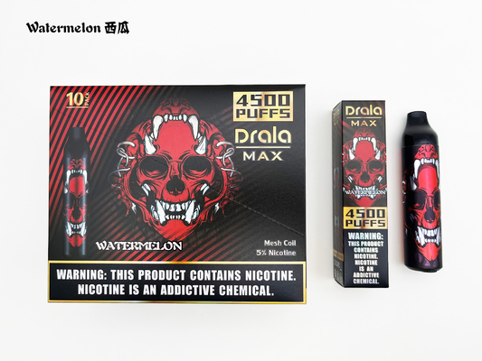 Cotton Heating 6 Flavors Disposable Nicotine Salt Devices Puff Bar Watermelon Flavor