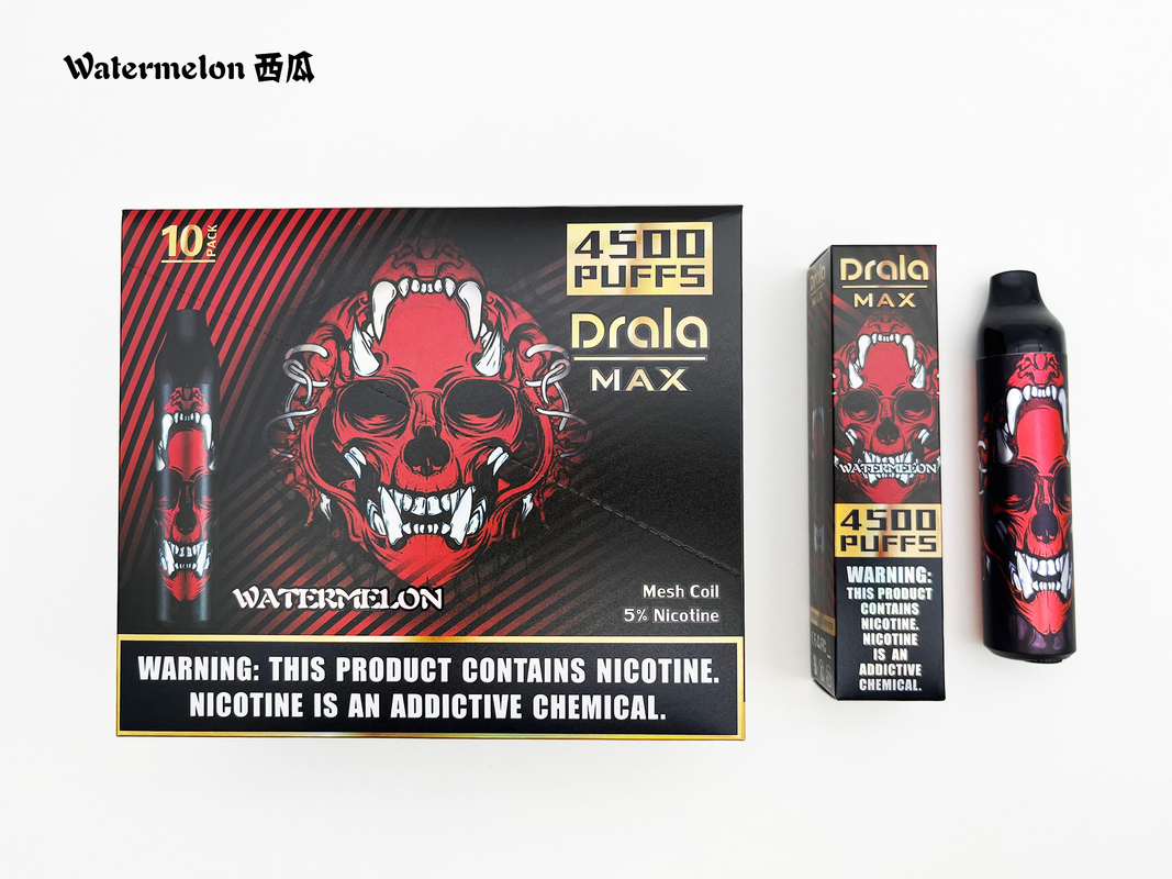 Cotton Heating 6 Flavors Disposable Nicotine Salt Devices Puff Bar Watermelon Flavor